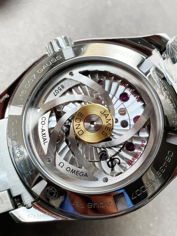 Replica Omega Aqua Terra 15007 Gauss “Spectre” VSF 1:1 Best Edition Blue Textured Dial on SS Bracelet A8507 V2 - Image 9