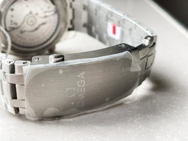 Replica Omega Seamaster 300M Chrono SS OMF 1:1 Best Edition Blue Dial on SS Bracelet A9900 - Image 8