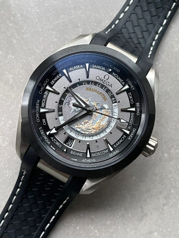 Replica Omega Aqua Terra 150M 43mm 24 Ti VSF 1:1 Best Edition Gray Dial on Black Rubber Strap A8938 - Image 3
