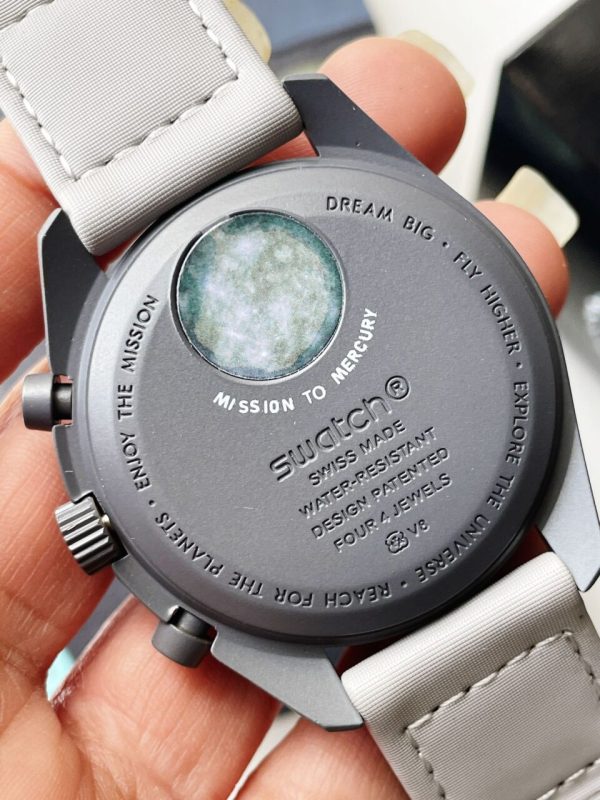 Replica Omega MoonSwatch "mission to mercury" Swiss quartz movement AAA Bioceramic bezel - Image 12