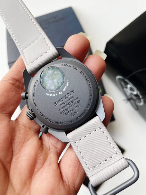 Replica Omega MoonSwatch "mission to mercury" Swiss quartz movement AAA Bioceramic bezel - Image 11