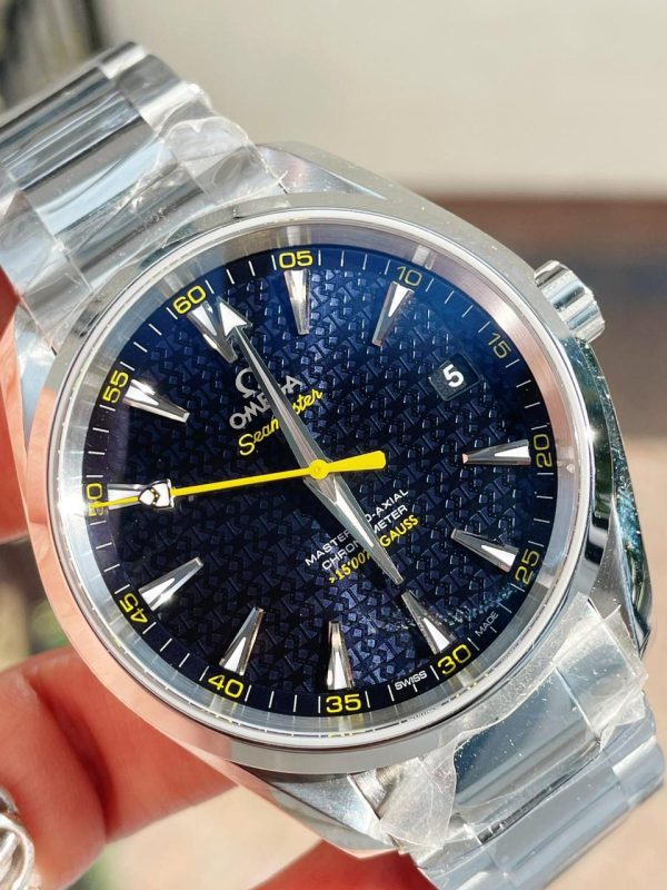 Replica Omega Aqua Terra 15007 Gauss “Spectre” VSF 1:1 Best Edition Blue Textured Dial on SS Bracelet A8507 V2 - Image 2