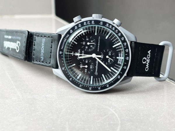 Replica Omega MoonSwatch “mission to moon” Swiss quartz movement AAA Bioceramic bezel - Image 8