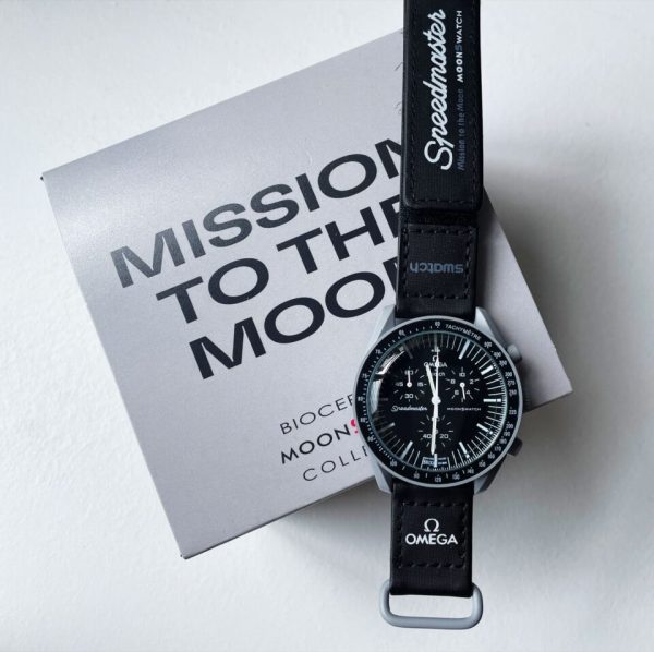 Replica Omega MoonSwatch “mission to moon” Swiss quartz movement AAA Bioceramic bezel - Image 2