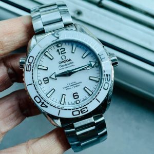 Replica Omega Planet Ocean Sea master 39.5mm White Real Ceramic VSF 1:1 Best Edition on SS strap A8906