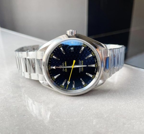 Replica Omega Aqua Terra 15007 Gauss “Spectre” VSF 1:1 Best Edition Blue Textured Dial on SS Bracelet A8507 V2 - Image 5
