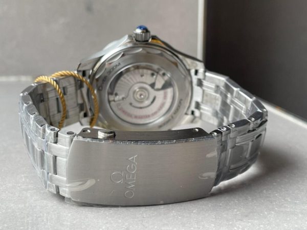 Replica Omega Seamaster Diver 300M SS/Green Ceramic Bezel ORF 1:1 Best Edition Green Dial on SS Bracelet A8800 - Image 14