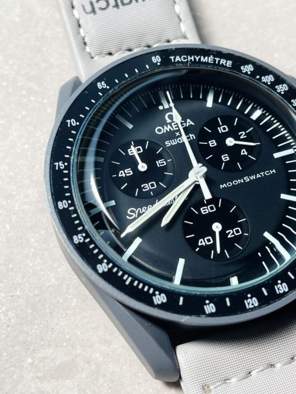 Replica Omega MoonSwatch "mission to mercury" Swiss quartz movement AAA Bioceramic bezel - Image 3