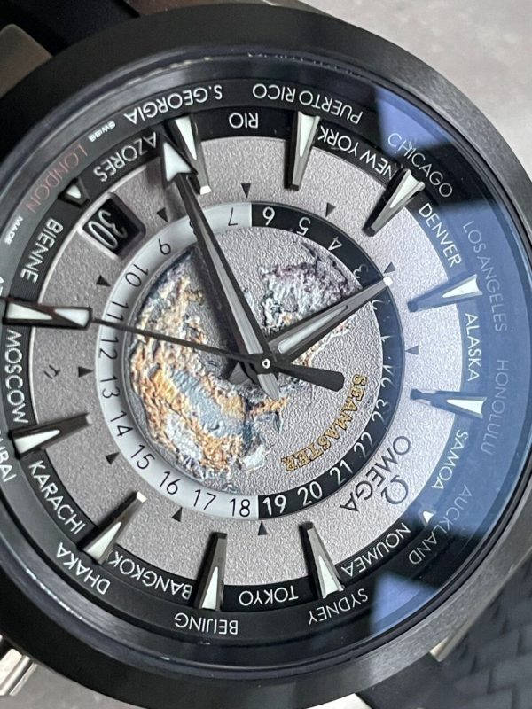 Replica Omega Aqua Terra 150M 43mm 24 Ti VSF 1:1 Best Edition Gray Dial on Black Rubber Strap A8938 - Image 6