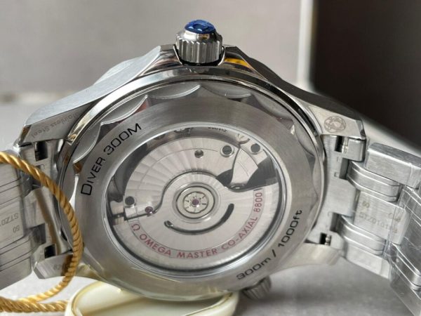 Replica Omega Seamaster Diver 300M SS/Green Ceramic Bezel ORF 1:1 Best Edition Green Dial on SS Bracelet A8800 - Image 16