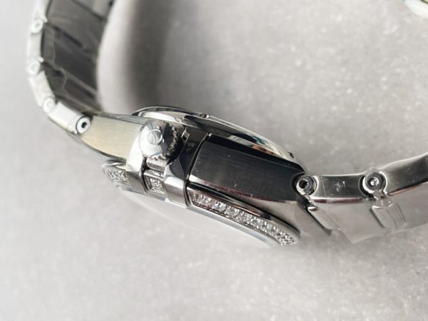 Replica Omega Constellation Co?Axial Master 29 mm Silver dial White dial on Diamond bezel - Image 7