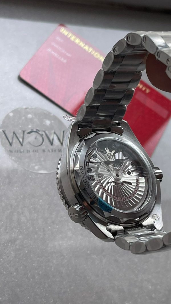 Replica Omega Planet Ocean 43.5mm SS VSF 1:1 Best Edition  blue ceramic Bezel blue Dial on SS Strap A8900 - Image 8