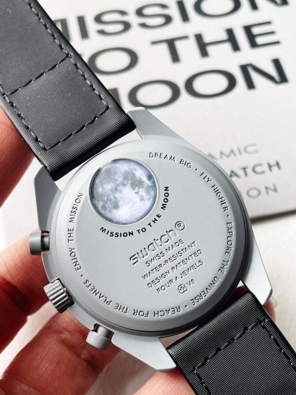 Replica Omega MoonSwatch “mission to moon” Swiss quartz movement AAA Bioceramic bezel - Image 13