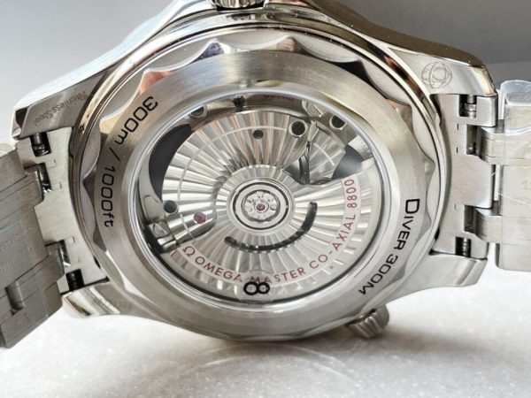 2018 Replica Omega Seamaster Diver 300M SS VSF 1:1 Best Edition Bezel BLACK Dial on SS Bracelet A2824 decorated to CAL.8800 - Image 9