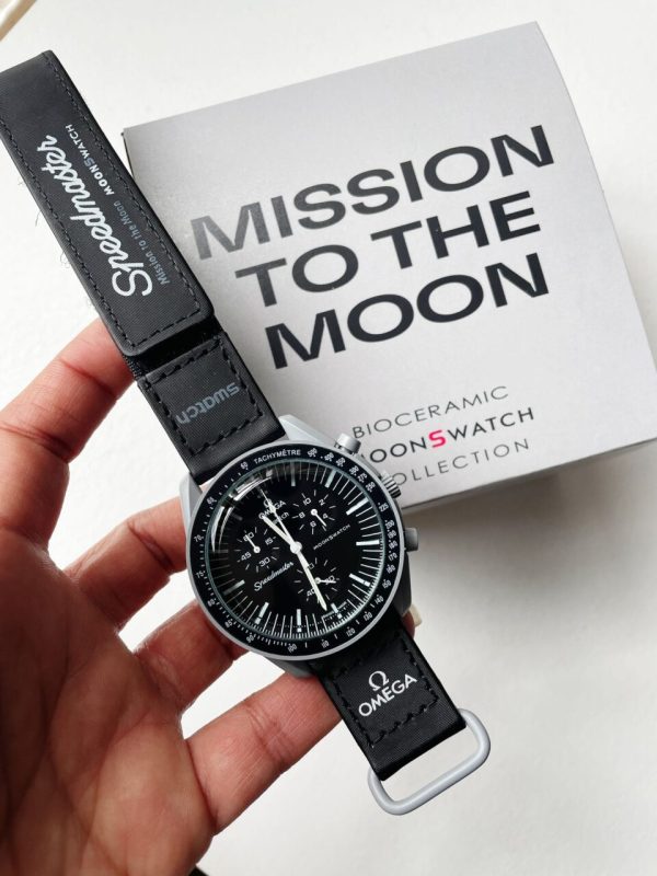 Replica Omega MoonSwatch “mission to moon” Swiss quartz movement AAA Bioceramic bezel