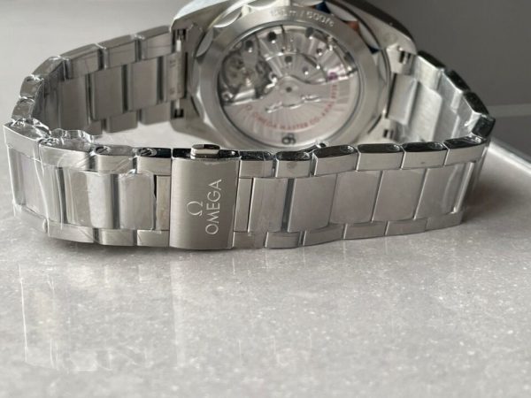 Replica Omega Seamaster Aqua Terra Worldtimer VSF 1:1 Best Edition Green Dial on SS Bracelet A8938 - Image 8