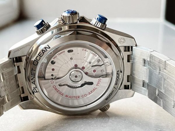 Replica Omega Seamaster 300M Chrono SS OMF 1:1 Best Edition Grey Dial on SS Bracelet A9900 - Image 11