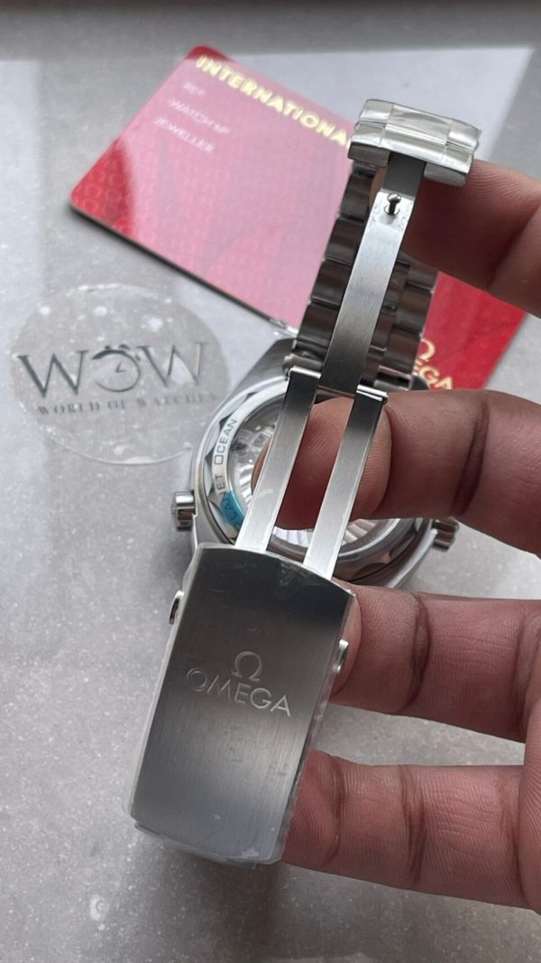 Replica Omega Planet Ocean 43.5mm SS VSF 1:1 Best Edition  blue ceramic Bezel blue Dial on SS Strap A8900 - Image 10