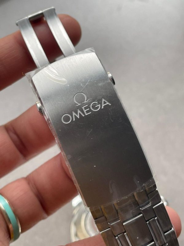 Replica Omega Seamaster Diver 300M SS/Green Ceramic Bezel ORF 1:1 Best Edition Green Dial on SS Bracelet A8800 - Image 17