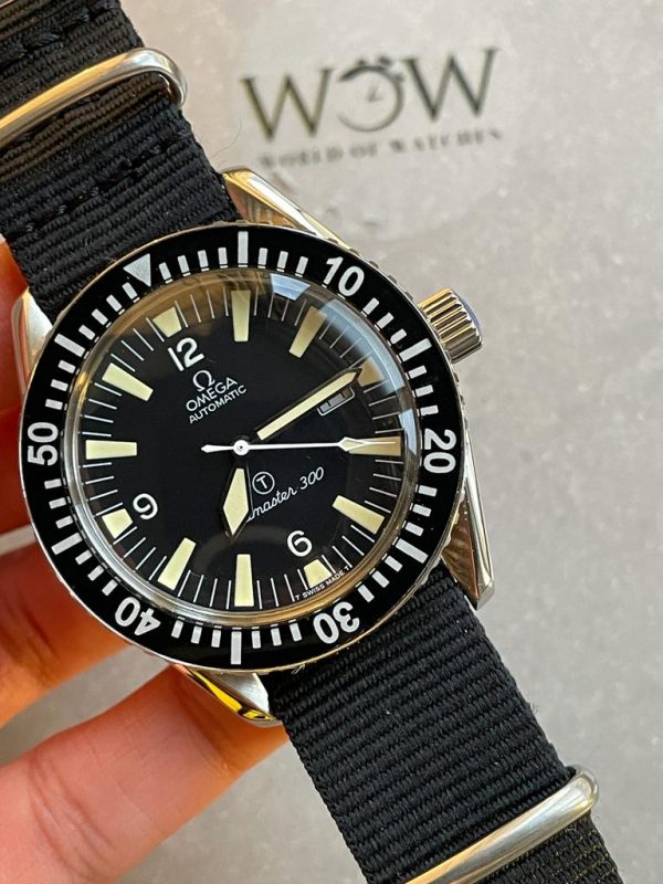 Replica Omega Vintage Seamaster 300 Military Date Automatic Mens Watch - Image 5