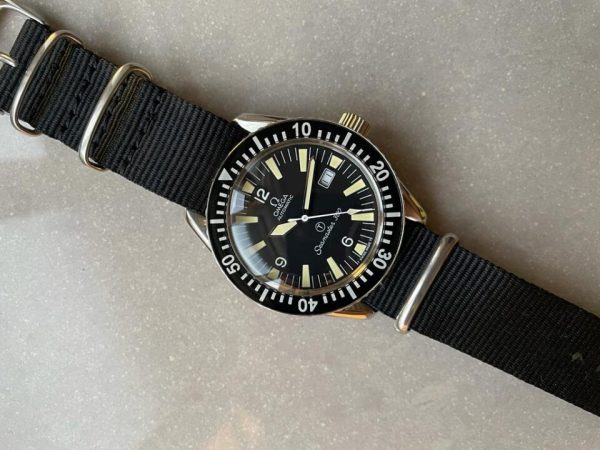 Replica Omega Vintage Seamaster 300 Military Date Automatic Mens Watch - Image 9