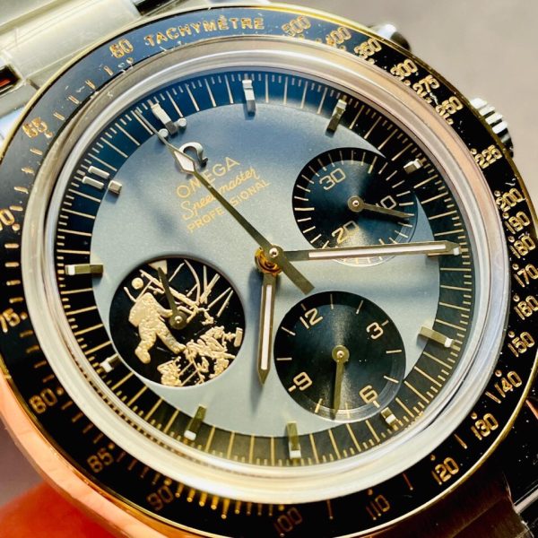 Replica Omega Speedmaster 50th Anniversary of APOLLO 11 The Moon Landing OMF Best Edition on SS Bracelet Manual Winding Chrono Movement - Image 2