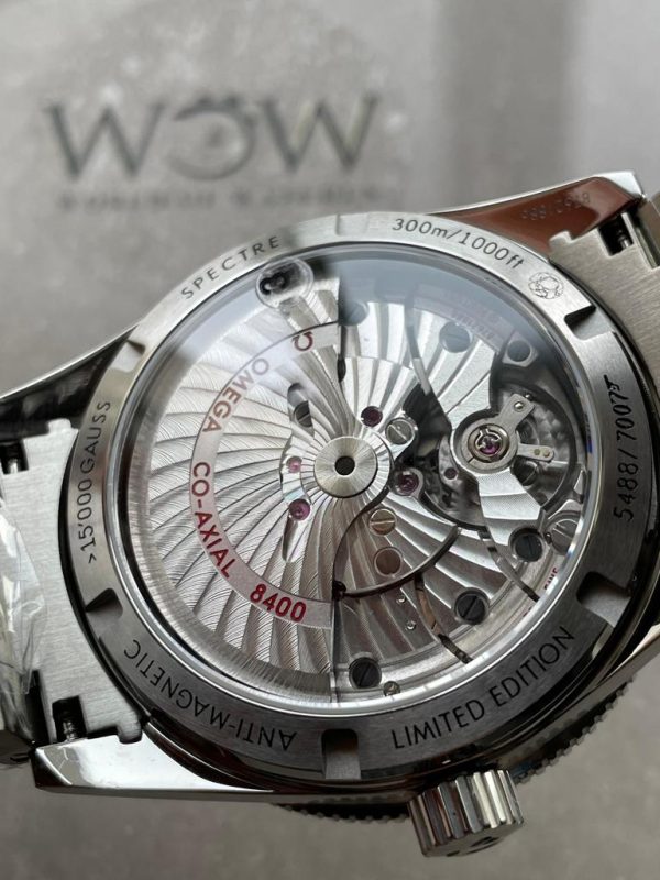 Replica Omega Seamaster 300 “Spectre” Limited Edition VSF 1:1 Best Edition on SS Bracelet A8400 Super Clone V2 - Image 8