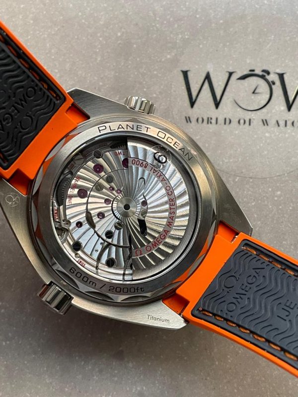 Replica Omega Seamaster Planet Ocean 600m Master Chronometer TI Grey Dial on Rubber Strap VSF A8900 - Image 11