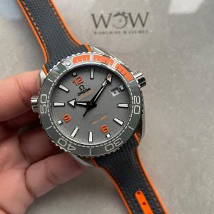 Replica Omega Seamaster Planet Ocean 600m Master Chronometer TI Grey Dial on Rubber Strap VSF A8900