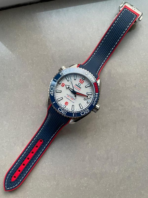 Replica Omega Seamaster Planet Ocean 600M 36TH America’s Cup Auckland 2021 43.5mm VSF SS White Dial Swiss 8900 - Image 8