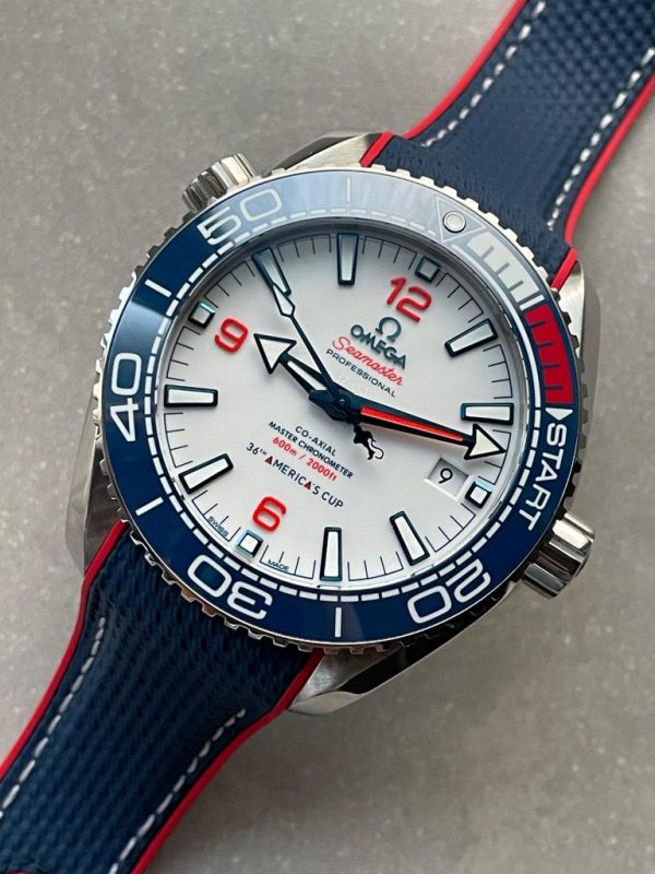 Replica Omega Seamaster Planet Ocean 600M 36TH America’s Cup Auckland 2021 43.5mm VSF SS White Dial Swiss 8900 - Image 5