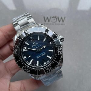 Replica Omega Seamaster 6000M Ultra Deep SS VSF 1:1 Best Edition Deep Blue Dial on SS Bracelet A8912