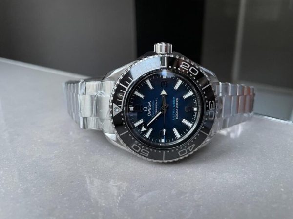 Replica Omega Seamaster 6000M Ultra Deep SS VSF 1:1 Best Edition Deep Blue Dial on SS Bracelet A8912 - Image 7