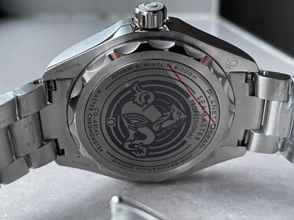 Replica Omega Seamaster 6000M Ultra Deep SS VSF 1:1 Best Edition Deep Blue Dial on SS Bracelet A8912 - Image 10