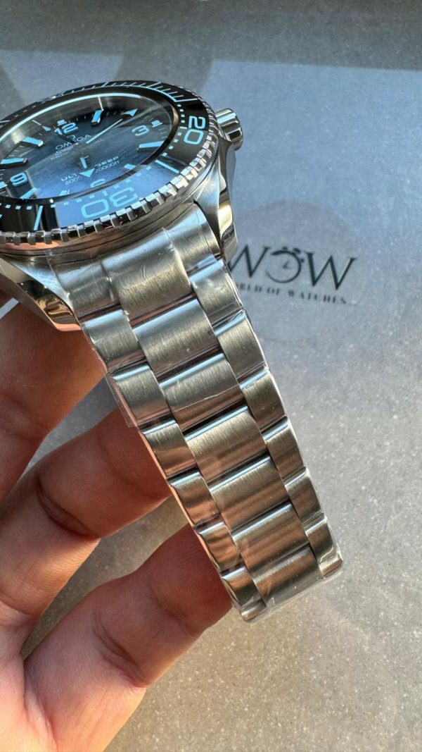 Replica Omega Seamaster ULTRA DEEP 6000M SS VSF 1:1 Best Edition Summer Blue Dial on SS Bracelet A8912 - Image 11