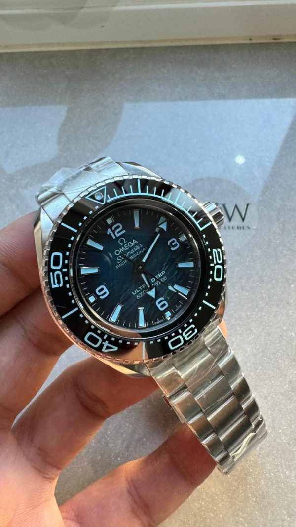 Replica Omega Seamaster ULTRA DEEP 6000M SS VSF 1:1 Best Edition Summer Blue Dial on SS Bracelet A8912 - Image 5