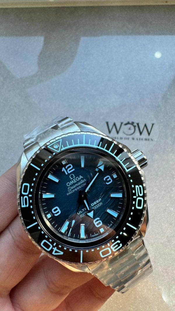 Replica Omega Seamaster ULTRA DEEP 6000M SS VSF 1:1 Best Edition Summer Blue Dial on SS Bracelet A8912 - Image 2