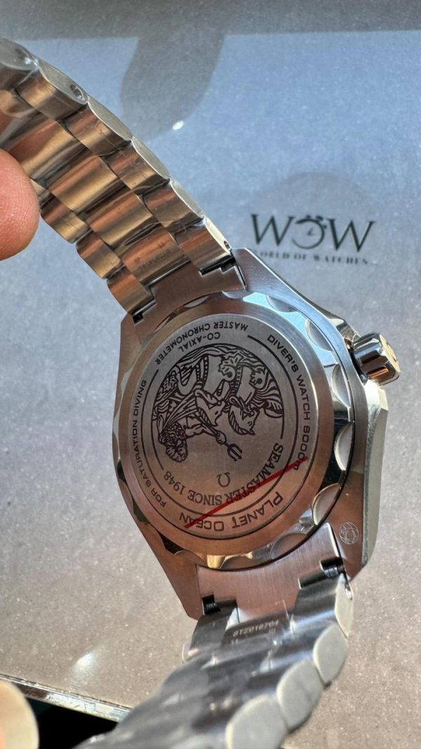 Replica Omega Seamaster ULTRA DEEP 6000M SS VSF 1:1 Best Edition Summer Blue Dial on SS Bracelet A8912 - Image 12