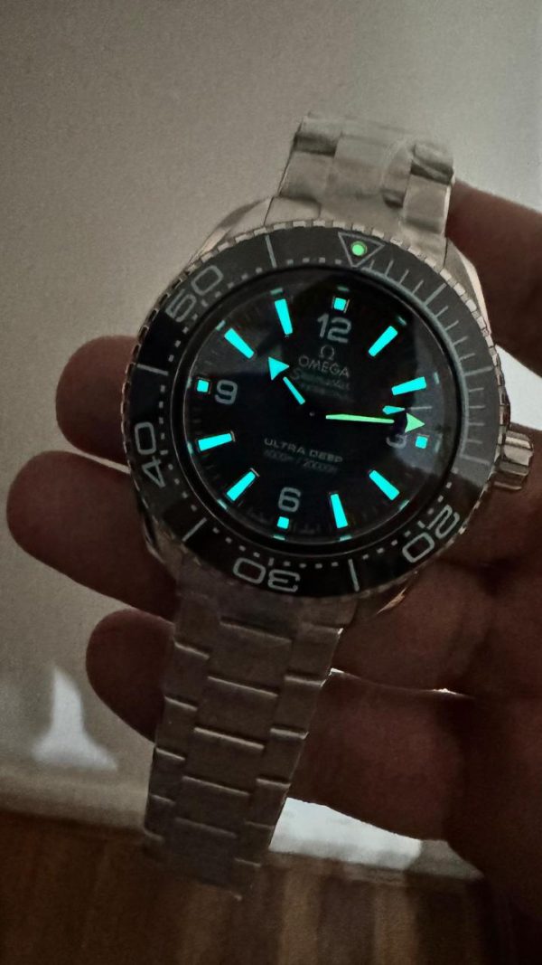 Replica Omega Seamaster ULTRA DEEP 6000M SS VSF 1:1 Best Edition Summer Blue Dial on SS Bracelet A8912 - Image 6