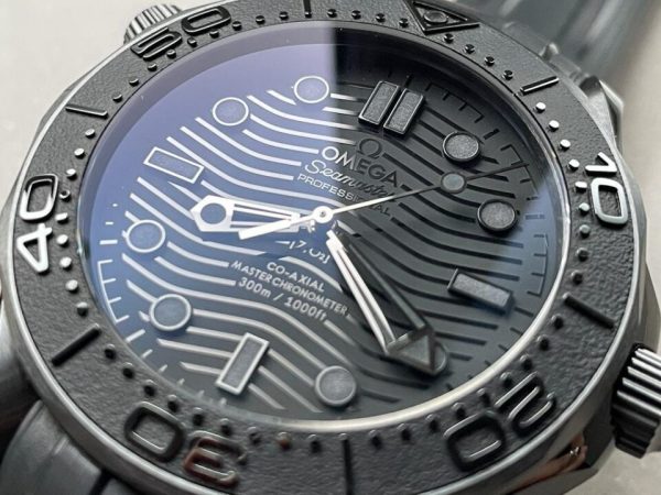 VSF Replica Omega Seamaster Diver Ghost 300m CER Black Dial Black Dots on Rubber Strap Asia 8806 - Image 9