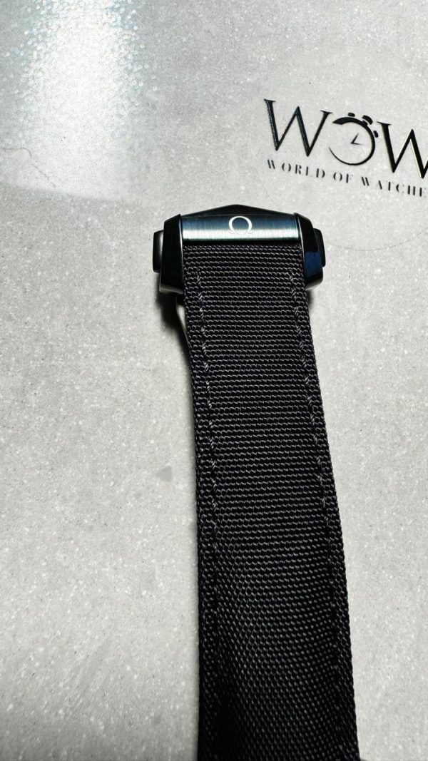 Replica Omega Speedmaster “Dark Side of The Moon” Real Ceramic OMF 1:1 Best Edition Black Black on Nylon Strap A9300 V2 - Image 10