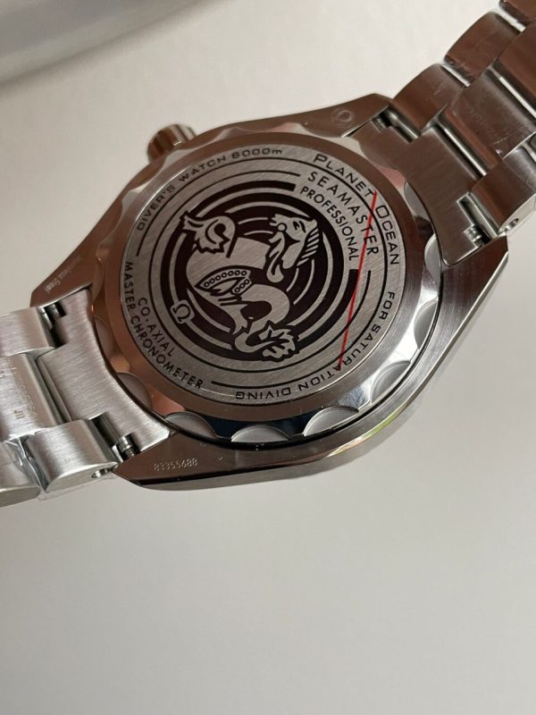 Replica Omega Seamaster 6000M Ultra Deep SS SBF VF 1:1 Best Edition Deep Blue Dial on SS Bracelet A8912 SCG - Image 13