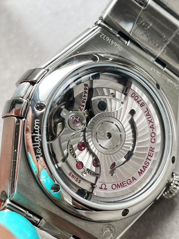 Replica Omega Constellation Co?Axial Master 29 mm Silver dial White dial on Diamond bezel - Image 8