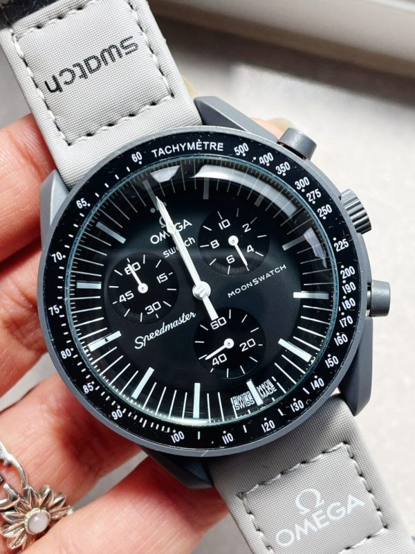 Replica Omega MoonSwatch "mission to mercury" Swiss quartz movement AAA Bioceramic bezel - Image 2