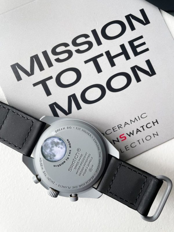 Replica Omega MoonSwatch “mission to moon” Swiss quartz movement AAA Bioceramic bezel - Image 12