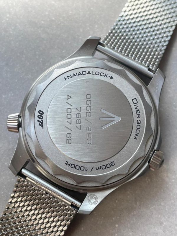 Replica Omega Seamaster 300 “No Time to Die” Limited Edition VSF 1:1 Best Edition on SS Mesh Bracelet A8806 V4 - Image 12