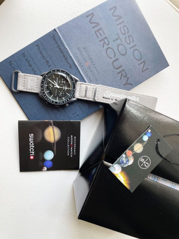 Replica Omega MoonSwatch "mission to mercury" Swiss quartz movement AAA Bioceramic bezel - Image 13