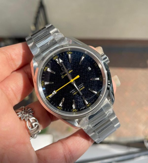 Replica Omega Aqua Terra 15007 Gauss “Spectre” VSF 1:1 Best Edition Blue Textured Dial on SS Bracelet A8507 V2