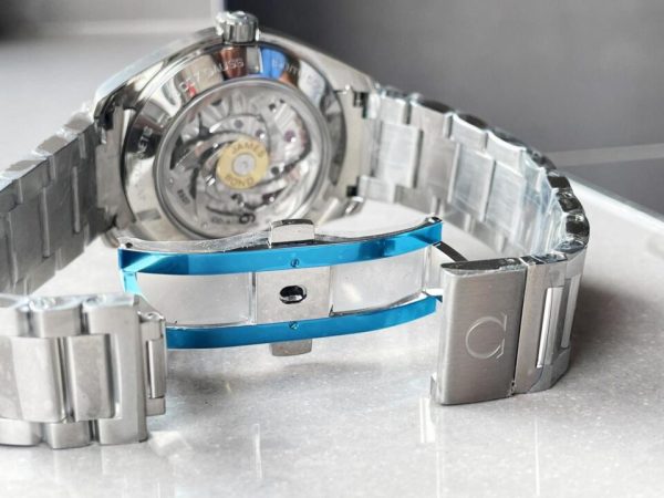 Replica Omega Aqua Terra 15007 Gauss “Spectre” VSF 1:1 Best Edition Blue Textured Dial on SS Bracelet A8507 V2 - Image 11