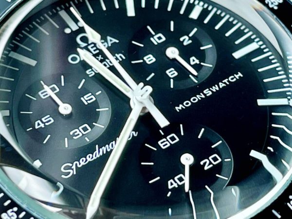 Replica Omega MoonSwatch “mission to moon” Swiss quartz movement AAA Bioceramic bezel - Image 3